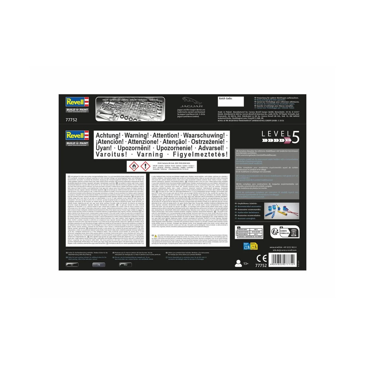 Starter Kit Jaguar SS 100, 1/32 - Revell 77752 Starter Kit Jaguar SS 100, 1/32 - Revell 77752