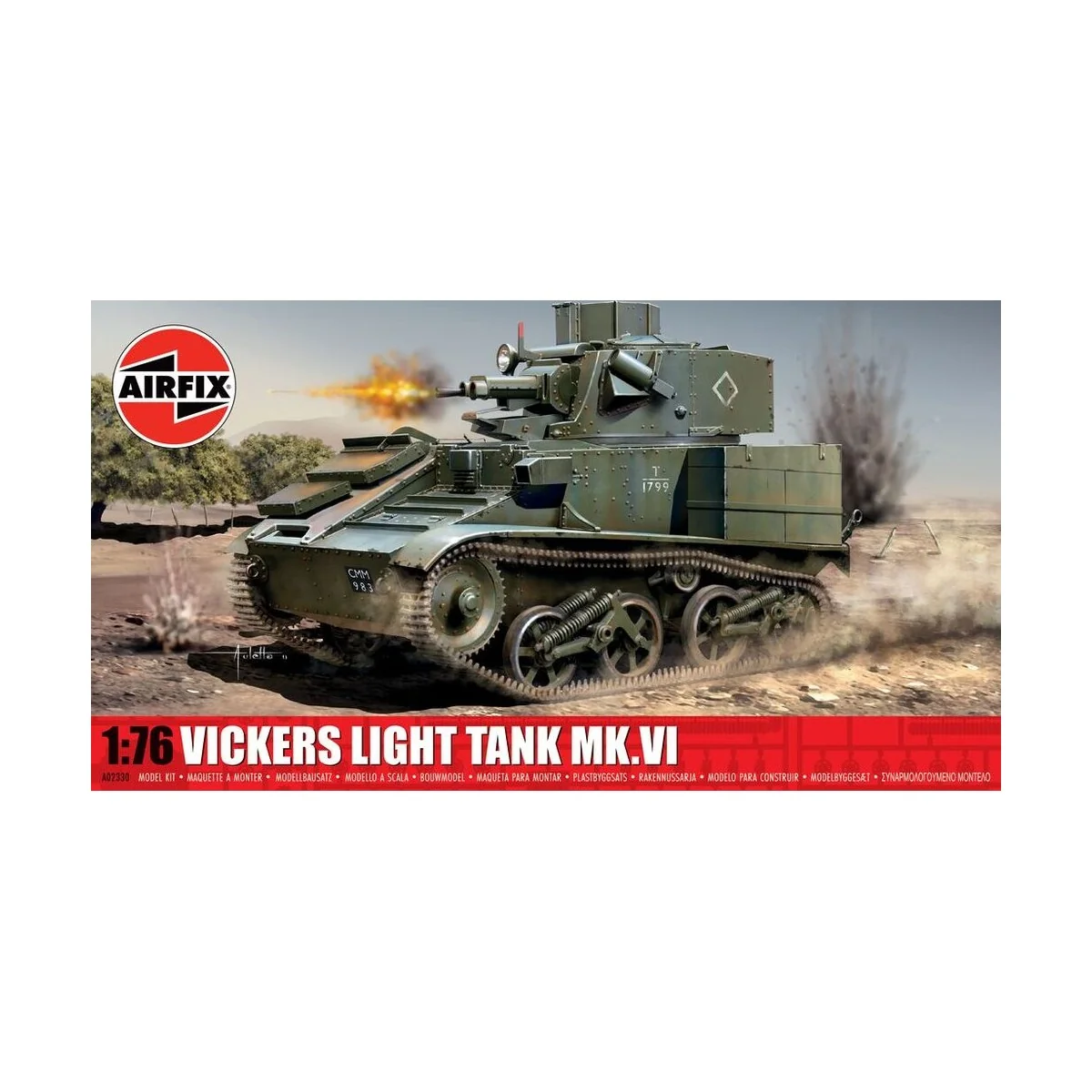 Vickers Light Tank, 1/76 - Airfix A02330 Vickers Light Tank, 1/76 - Airfix A02330