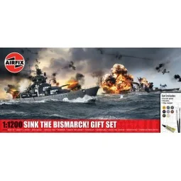 Sink The Bismarck! Gift Set, 1/1200 - Airfix A50120