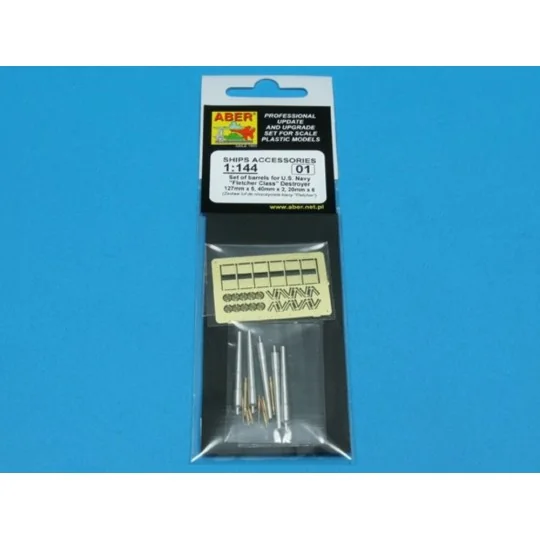 barrels for US Fletcher Clas Destroyer - Aber Models RE1:144 -01