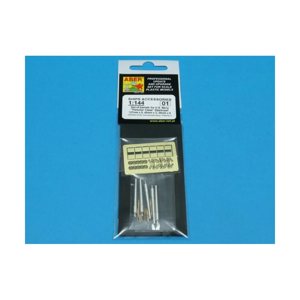 barrels for US Fletcher Clas Destroyer - Aber Models RE1:144 -01