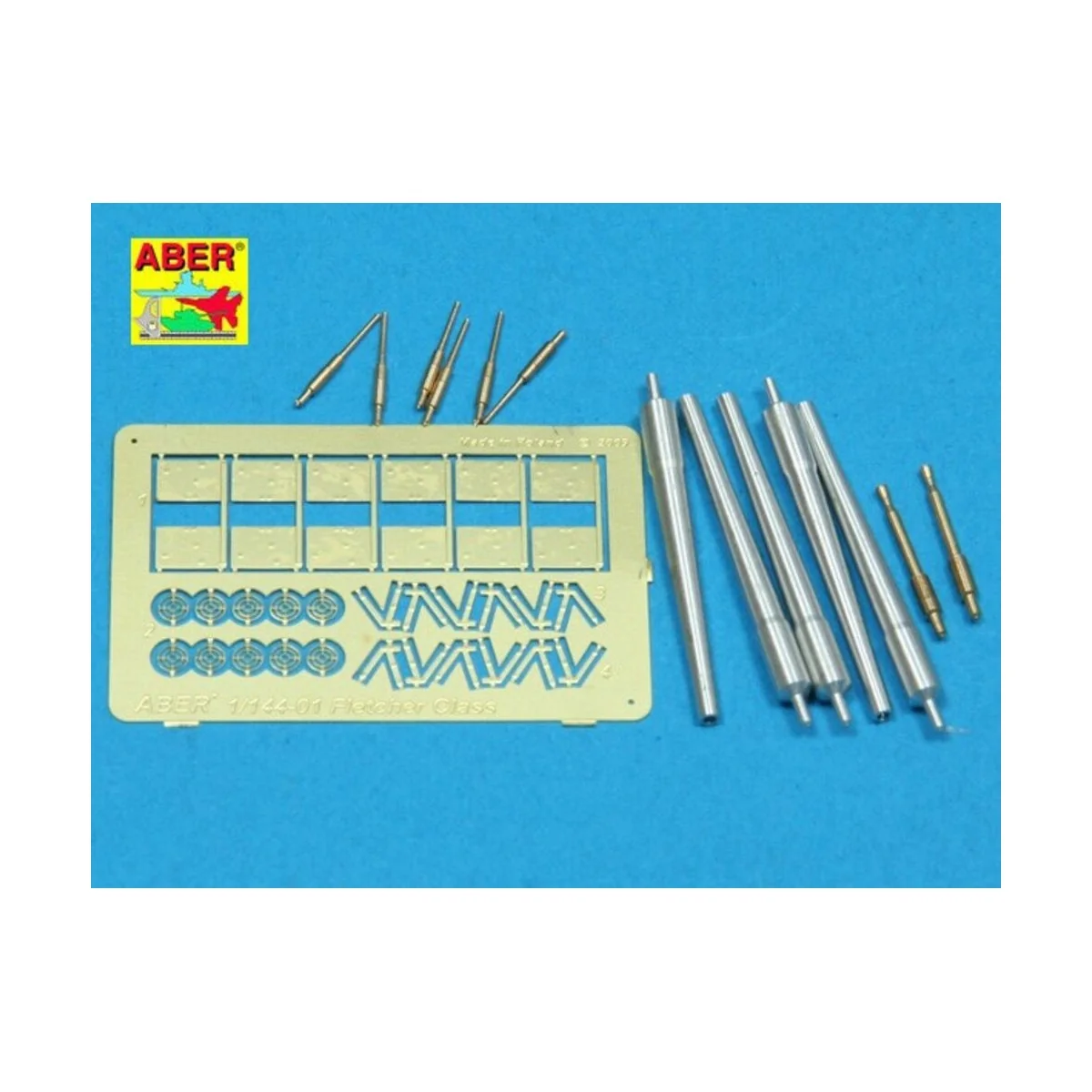 barrels for US Fletcher Clas Destroyer, 1/144 - Aber Models RE1:144...