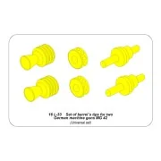 Set of barrel's tips for two German machine guns MG 42, 1/16 - Aber... Set of barrel's tips for two German machine guns MG 42, 1/16 - Aber...