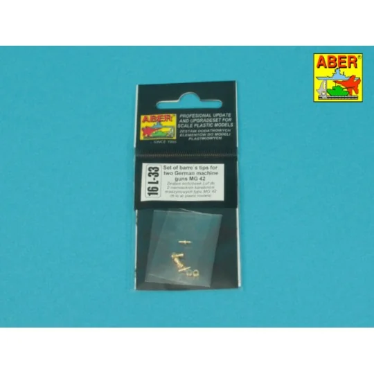 Set of barrel's tips for two German machine guns MG 42, 1/16 - Aber... Set of barrel's tips for two German machine guns MG 42, 1/16 - Aber...