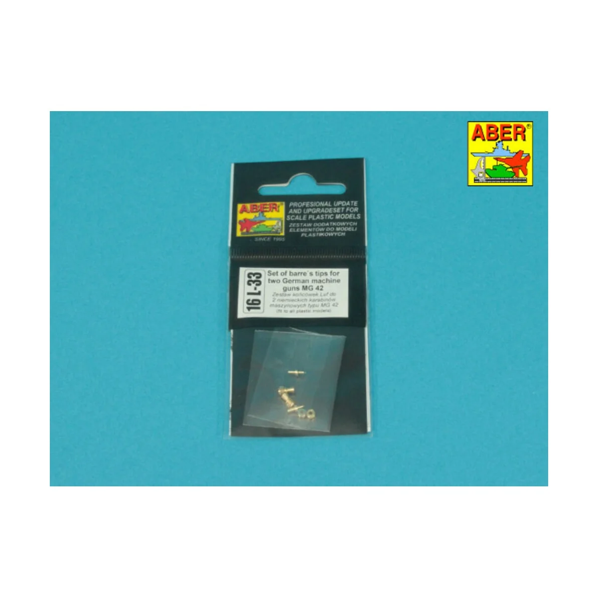 Set of barrel's tips for two German machine guns MG 42, 1/16 - Aber... Set of barrel's tips for two German machine guns MG 42, 1/16 - Aber...