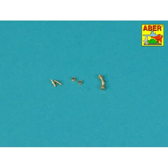 Set of barrel's tips for two German machine guns MG 42, 1/16 - Aber... Set of barrel's tips for two German machine guns MG 42, 1/16 - Aber...