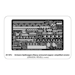Schwere Spähwagen (Heavy armoured wagon) - simplified version, 1/35...