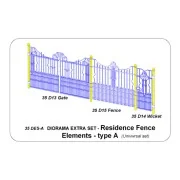 Residence Fence Elements - type A, 1/35 - Aber Models 35 DES-A Residence Fence Elements - type A, 1/35 - Aber Models 35 DES-A
