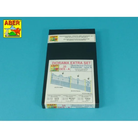 Residence Fence Elements - type A, 1/35 - Aber Models 35 DES-A Residence Fence Elements - type A, 1/35 - Aber Models 35 DES-A