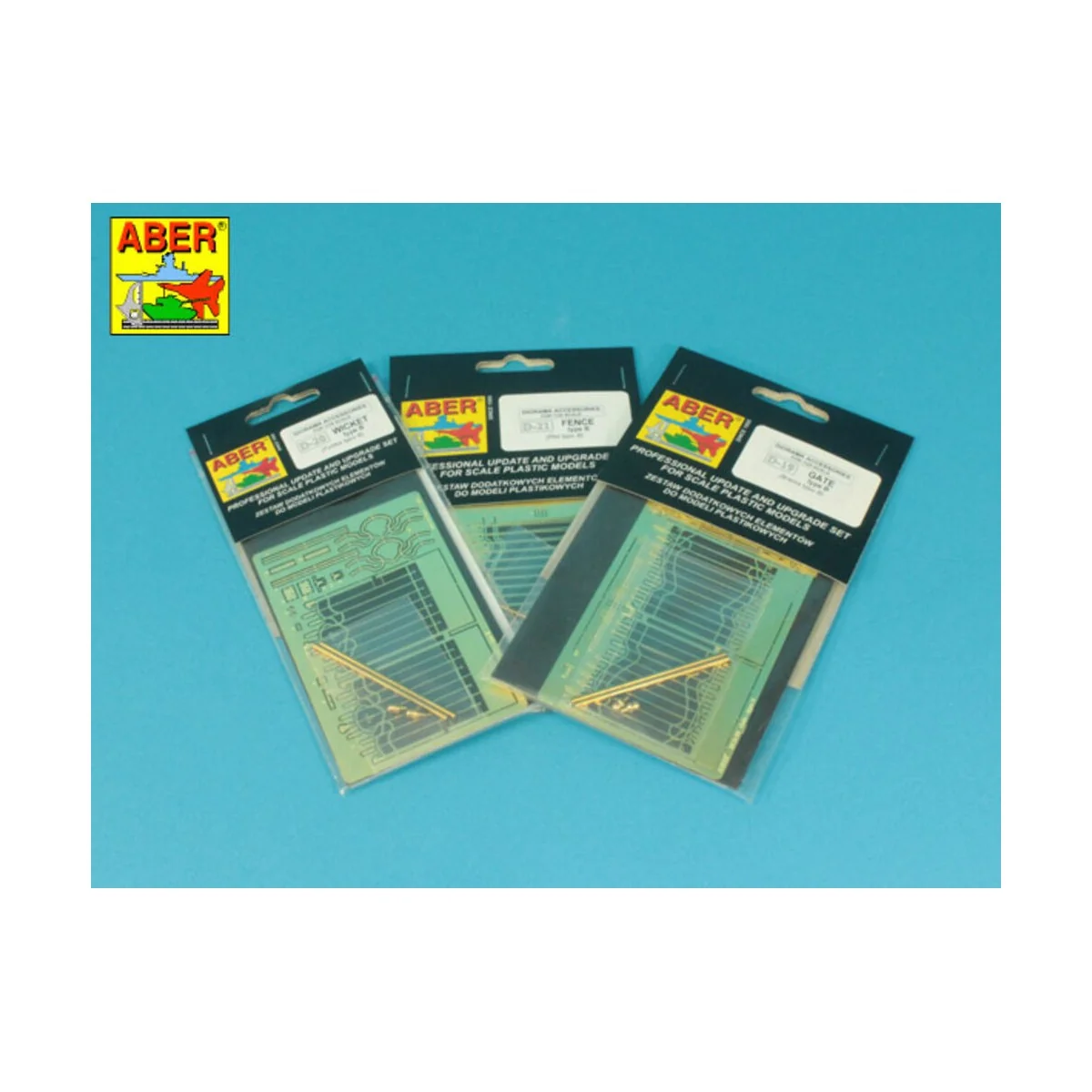 Residence Fence Elements - type B, 1/35 - Aber Models 35 DES-B Residence Fence Elements - type B, 1/35 - Aber Models 35 DES-B