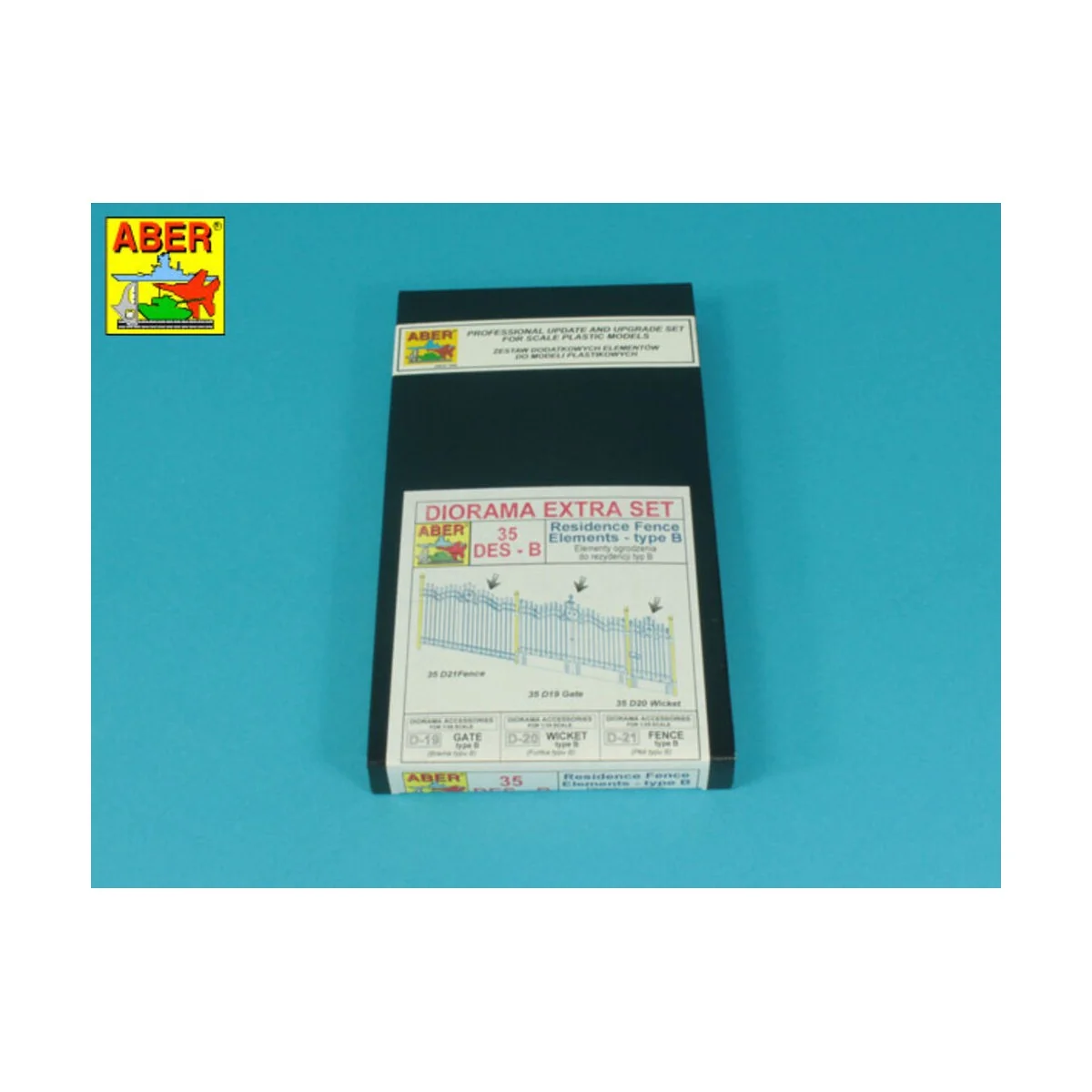 Residence Fence Elements - type B, 1/35 - Aber Models 35 DES-B Residence Fence Elements - type B, 1/35 - Aber Models 35 DES-B