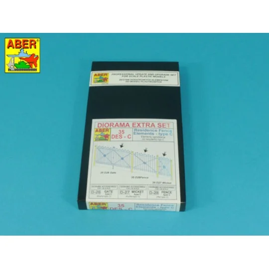 Residence Fence Elements - type C, 1/35 - Aber Models 35 DES-C Residence Fence Elements - type C, 1/35 - Aber Models 35 DES-C