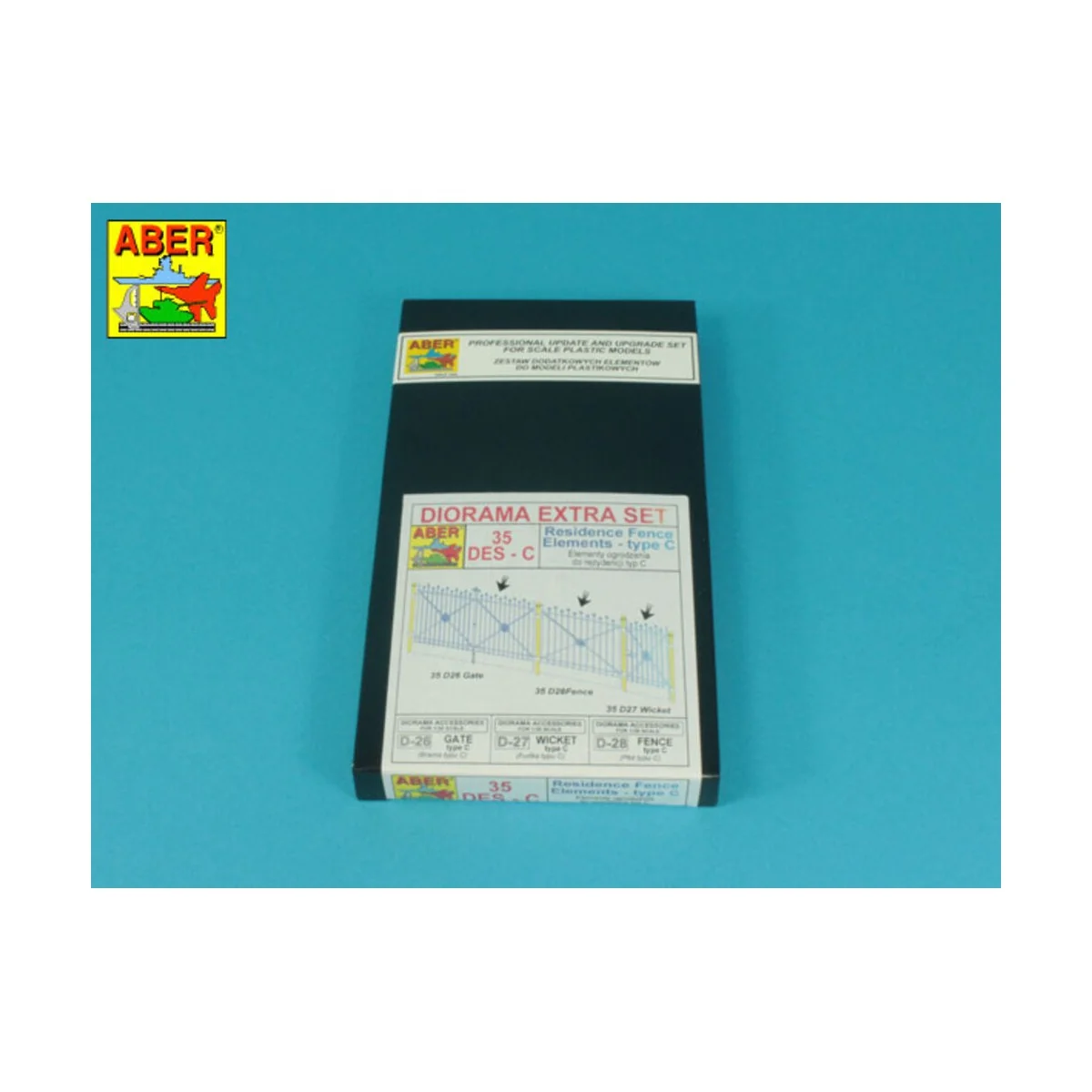 Residence Fence Elements - type C, 1/35 - Aber Models 35 DES-C Residence Fence Elements - type C, 1/35 - Aber Models 35 DES-C