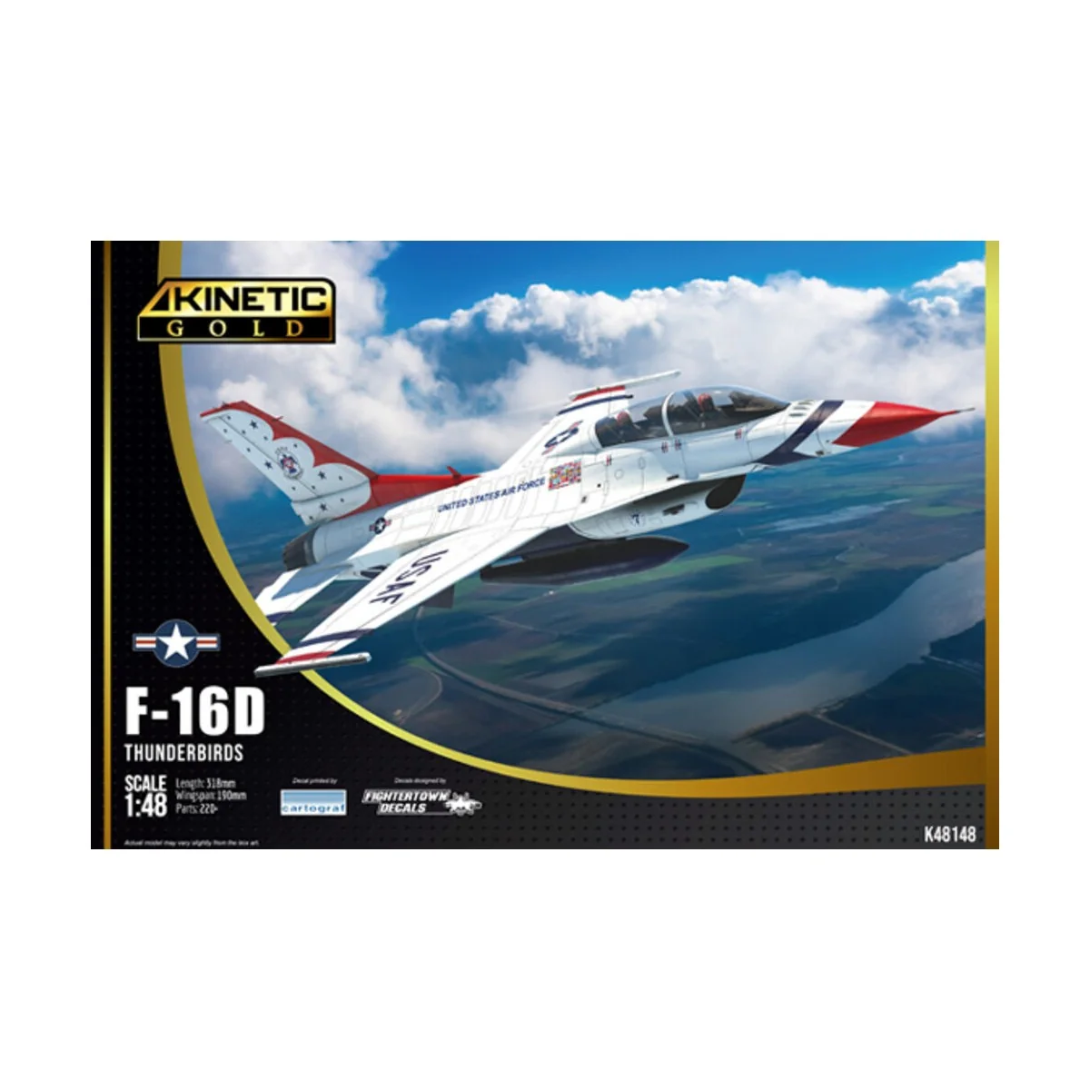 F-16D Thunderbirds, 1/48 - KINETIC K48148