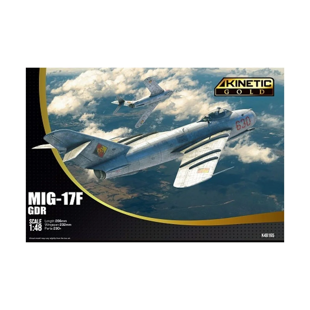 MIG-17F GDR, 1/48 - KINETIC K48165