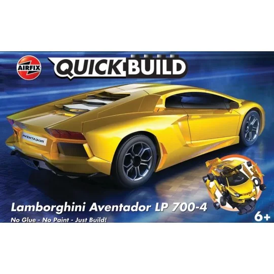QUICKBUILD Lamborghini Aventador - Yellow - Airfix J6026 QUICKBUILD Lamborghini Aventador - Yellow - Airfix J6026