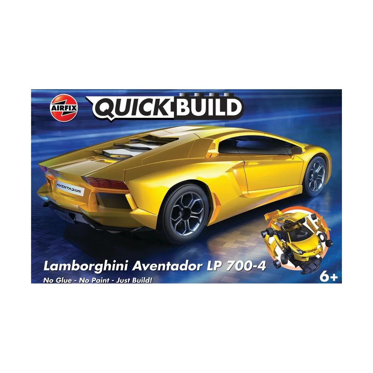QUICKBUILD Lamborghini Aventador - Yellow - Airfix J6026 QUICKBUILD Lamborghini Aventador - Yellow - Airfix J6026