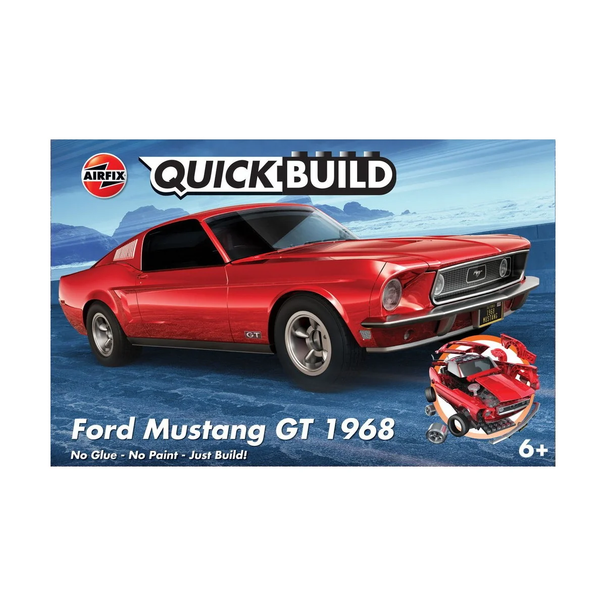 QUICKBUILD Ford Mustang GT 1968 - Airfix J6035 QUICKBUILD Ford Mustang GT 1968 - Airfix J6035
