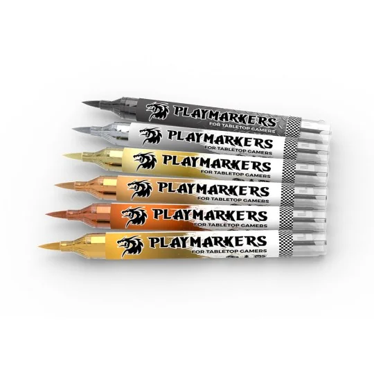 PLAYMARKERS SET - FULL METAL (6 ref.) - AK Interactive AKM105 PLAYMARKERS SET - FULL METAL (6 ref.) - AK Interactive AKM105