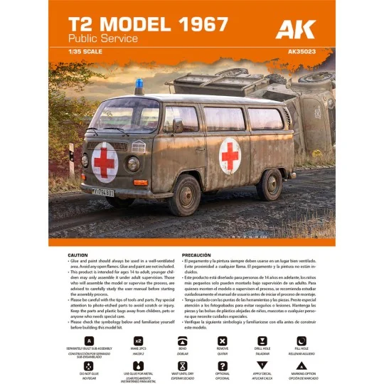 T2 MODEL 1967 Public Service, 1/35 - AK Interactive AK35023