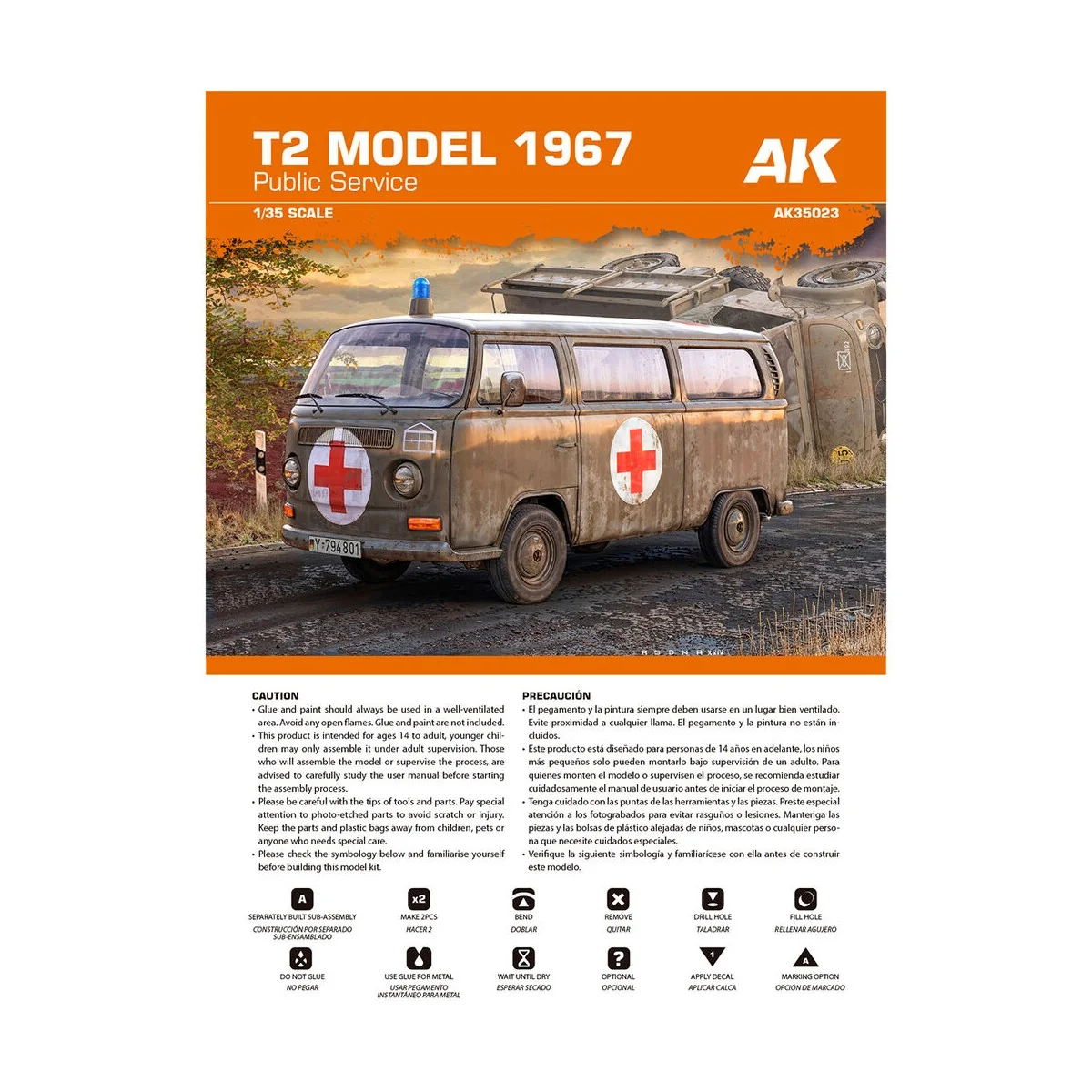T2 MODEL 1967 Public Service, 1/35 - AK Interactive AK35023