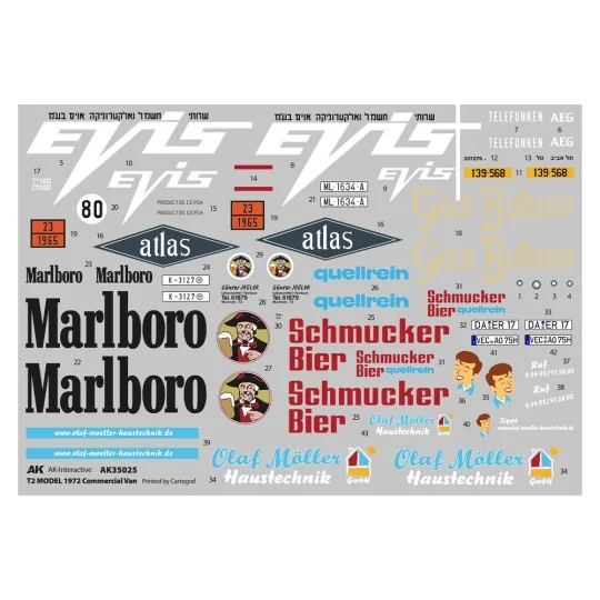 T2 MODEL 1972 Commercial Van, 1/35 - AK Interactive AK35025