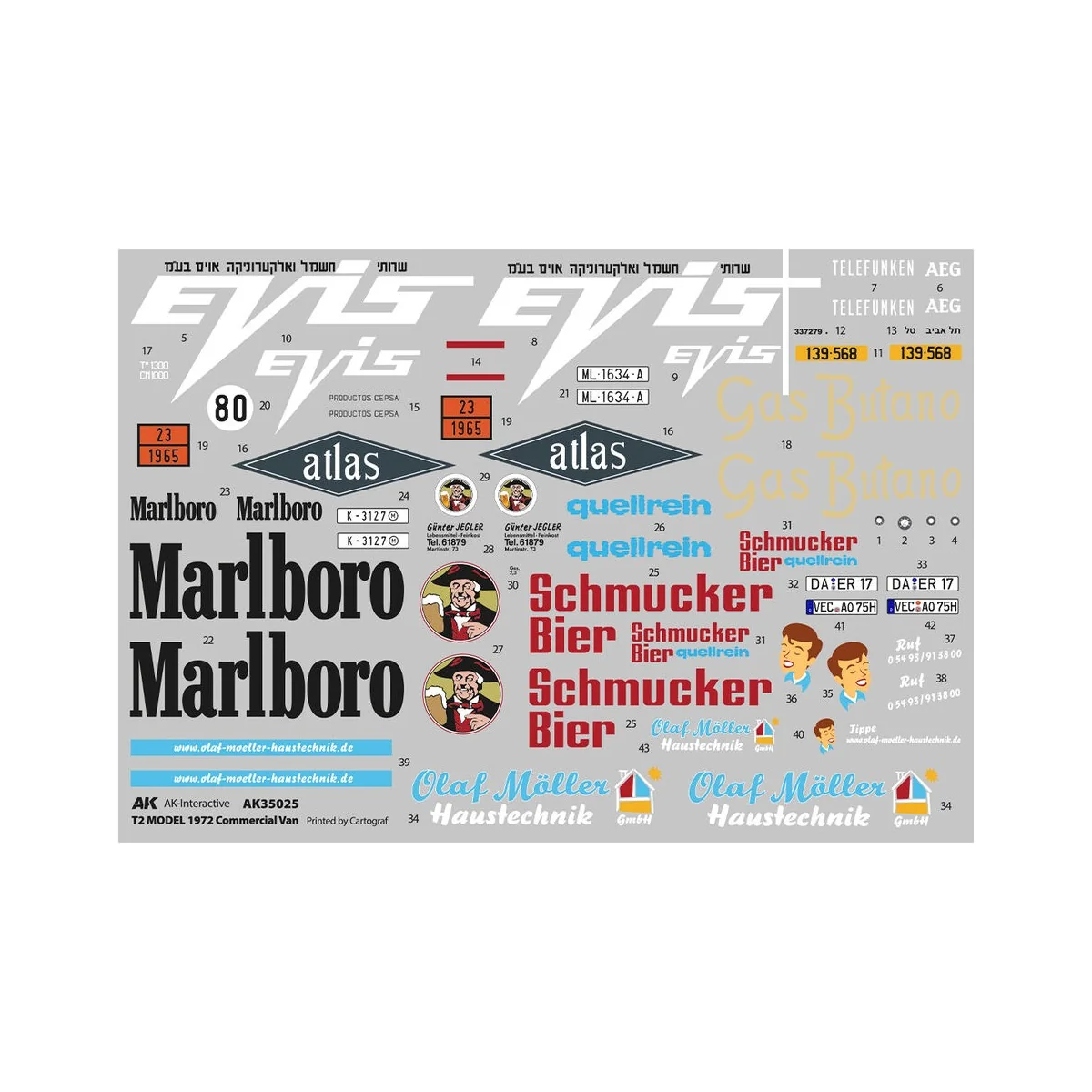 T2 MODEL 1972 Commercial Van, 1/35 - AK Interactive AK35025