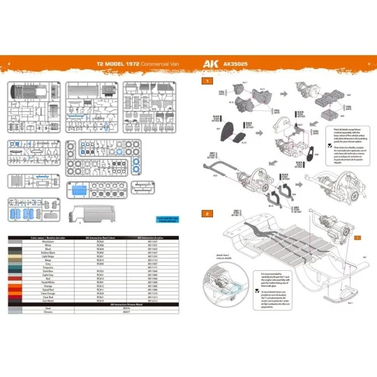 T2 MODEL 1972 Commercial Van, 1/35 - AK Interactive AK35025