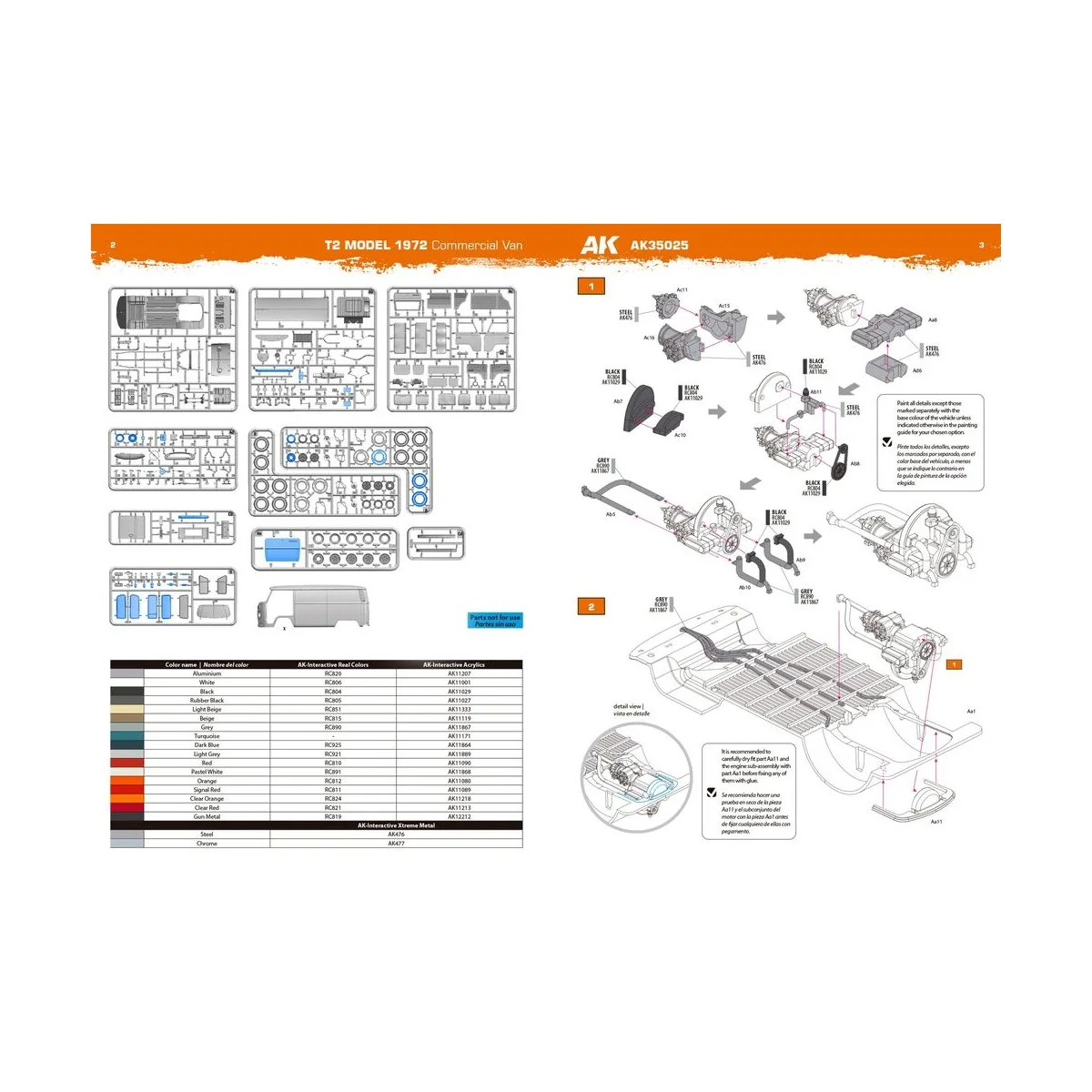 T2 MODEL 1972 Commercial Van, 1/35 - AK Interactive AK35025