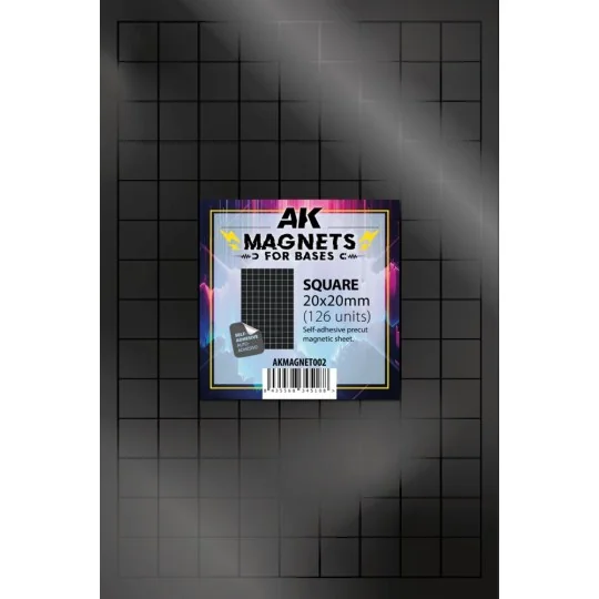SQUARE/CUADRADO 20 X 20 - 126 unid - AK Interactive AKMAGNET002 SQUARE/CUADRADO 20 X 20 - 126 unid - AK Interactive AKMAGNET002