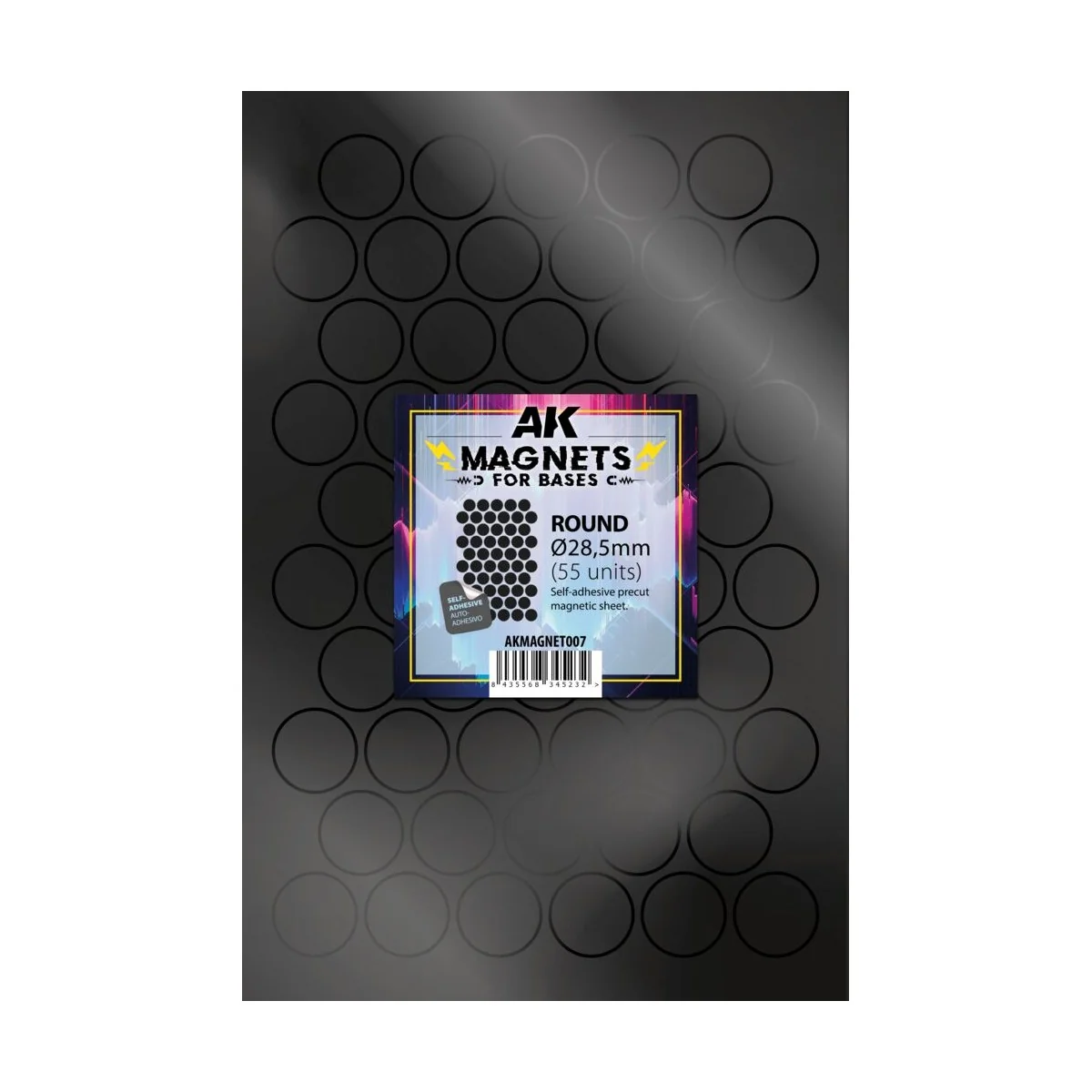 ROUND/REDONDO 28, 5 Ø - 55 unid - AK Interactive AKMAGNET007 ROUND/REDONDO 28, 5 Ø - 55 unid - AK Interactive AKMAGNET007