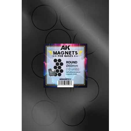 ROUND/REDONDO 60 Ø - 10 unid - AK Interactive AKMAGNET012