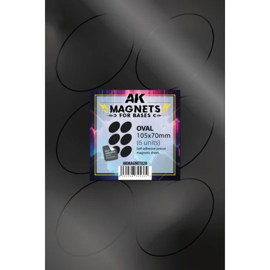 OVAL 105 X 70 - 6 unid - AK Interactive AKMAGNET020 OVAL 105 X 70 - 6 unid - AK Interactive AKMAGNET020