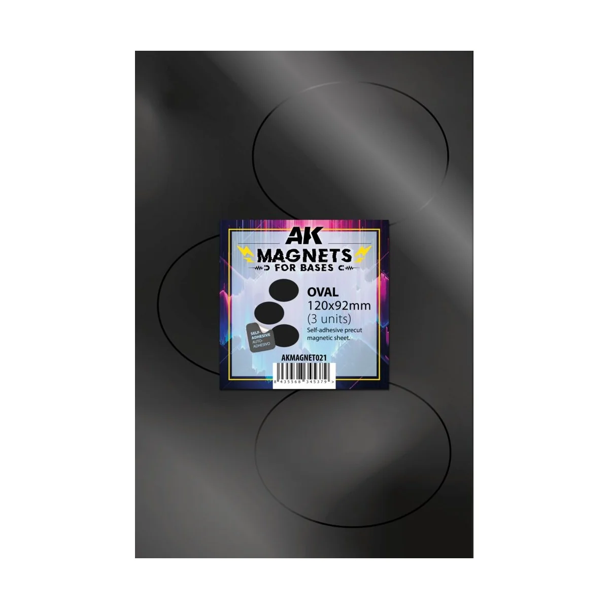 OVAL 120 X 92 - 3 unid - AK Interactive AKMAGNET021