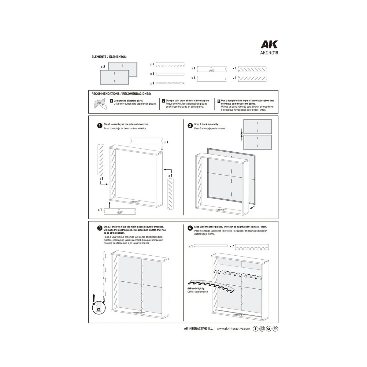 MODULAR ORGANIZER 18ml - AK Interactive AKORG18