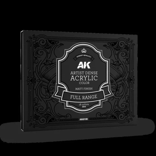 DELUXE EDITION BOX FULL RANGE ARTIST DENSE ACRYLIC COLOR - AK Inter...