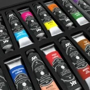 DELUXE EDITION BOX FULL RANGE ARTIST DENSE ACRYLIC COLOR - AK Inter...