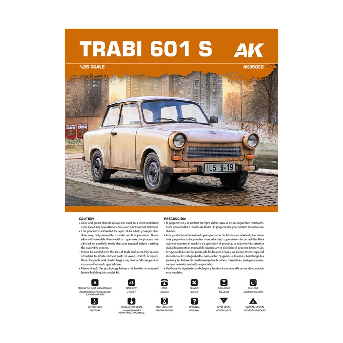 TRABI 601 S, 1/35 - AK Interactive AK35032 TRABI 601 S, 1/35 - AK Interactive AK35032