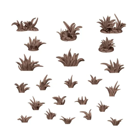 GRASS TUFTS - BASING BITS 22 pieces - AK Interactive AKBIT0001