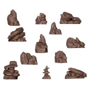 ROCKS & TORS - BASING BITS 12 pieces - AK Interactive AKBIT0003 ROCKS & TORS - BASING BITS 12 pieces - AK Interactive AKBIT0003