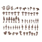 FOREST MUSHROOMS - BASING BITS 63 pieces - AK Interactive AKBIT0005 FOREST MUSHROOMS - BASING BITS 63 pieces - AK Interactive AKBIT0005