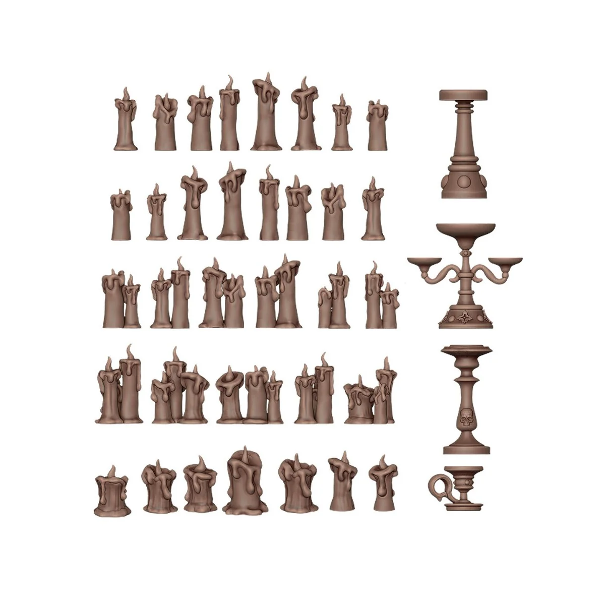 CANDLES - BASING BITS 73 pieces - AK Interactive AKBIT0008