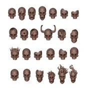 SKULLS - BASING BITS 72 pieces - AK Interactive AKBIT0009
