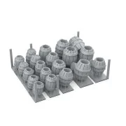 WOOD BARRELS - BASING BITS 32 pieces - AK Interactive AKBIT0011