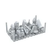 VILLAGE RUINS - BASING BITS 12 pieces - AK Interactive AKBIT0012
