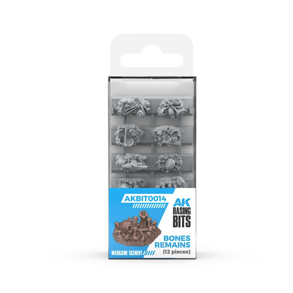 BONES REMAINS - BASING BITS 12 pieces - AK Interactive AKBIT0014