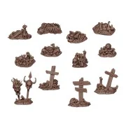 BONES REMAINS - BASING BITS 12 pieces - AK Interactive AKBIT0014