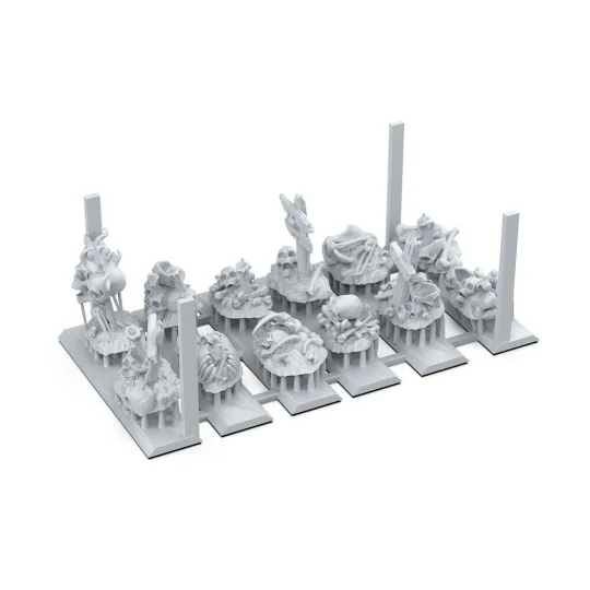 BONES REMAINS - BASING BITS 12 pieces - AK Interactive AKBIT0014