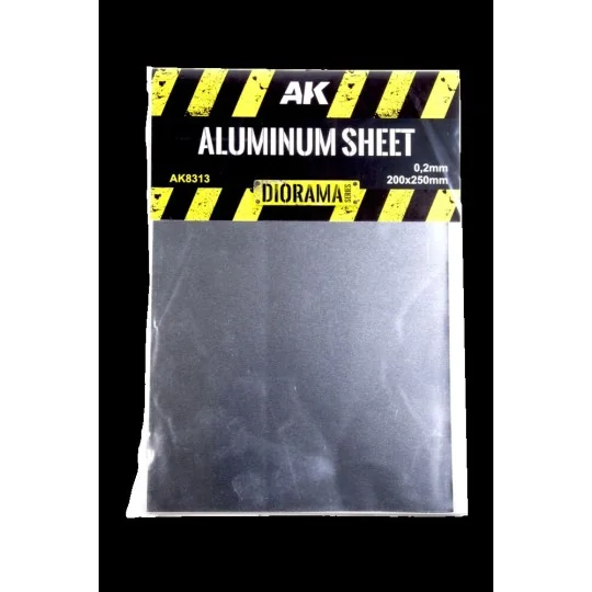 ALUMINIUM SHEET 200UM 200x250mm - AK Interactive AK8313