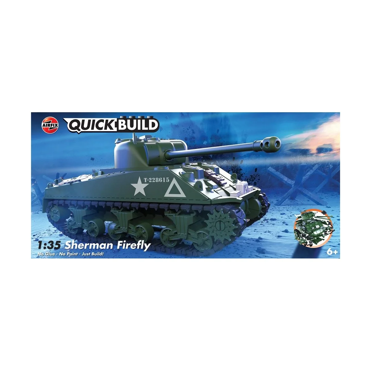 QUICKBUILD Sherman Firefly, 1/35 - Airfix J6042 QUICKBUILD Sherman Firefly, 1/35 - Airfix J6042